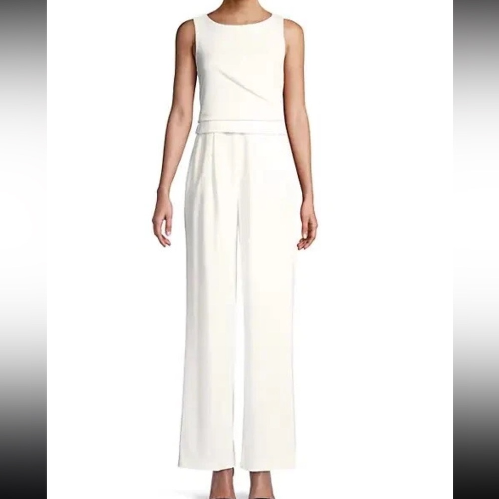 Calvin Klein White Wide Leg White Jumpsuit